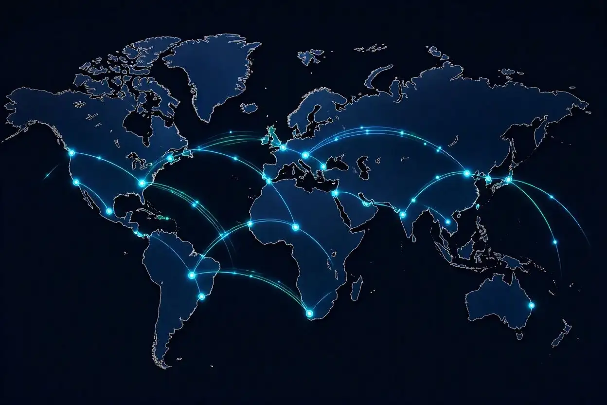 VPN Server Location Map
